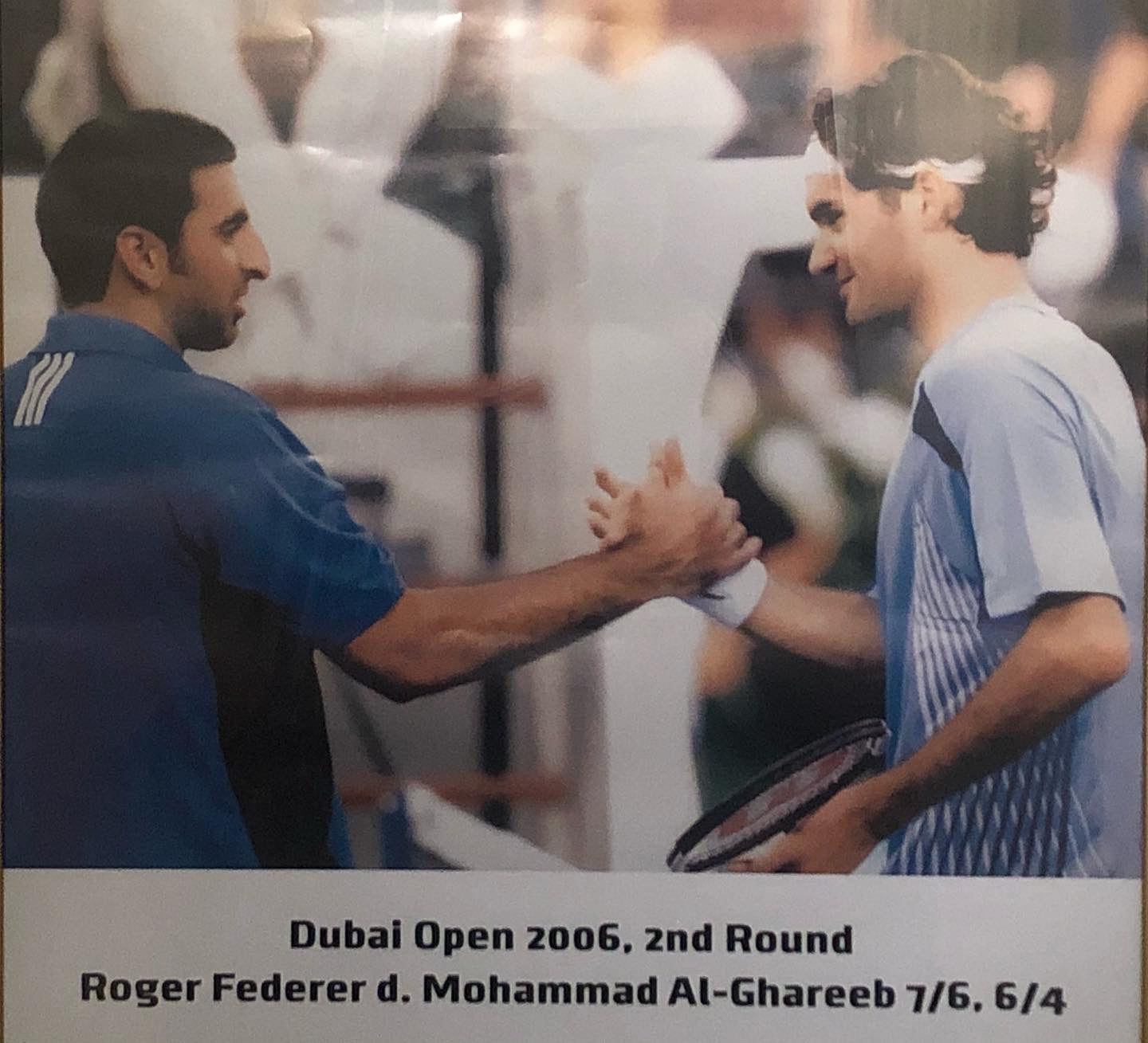 Mohammed Al-Ghareeb and Roger Federer