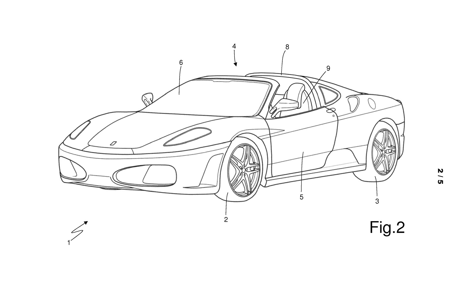 Ferrari Spider patent