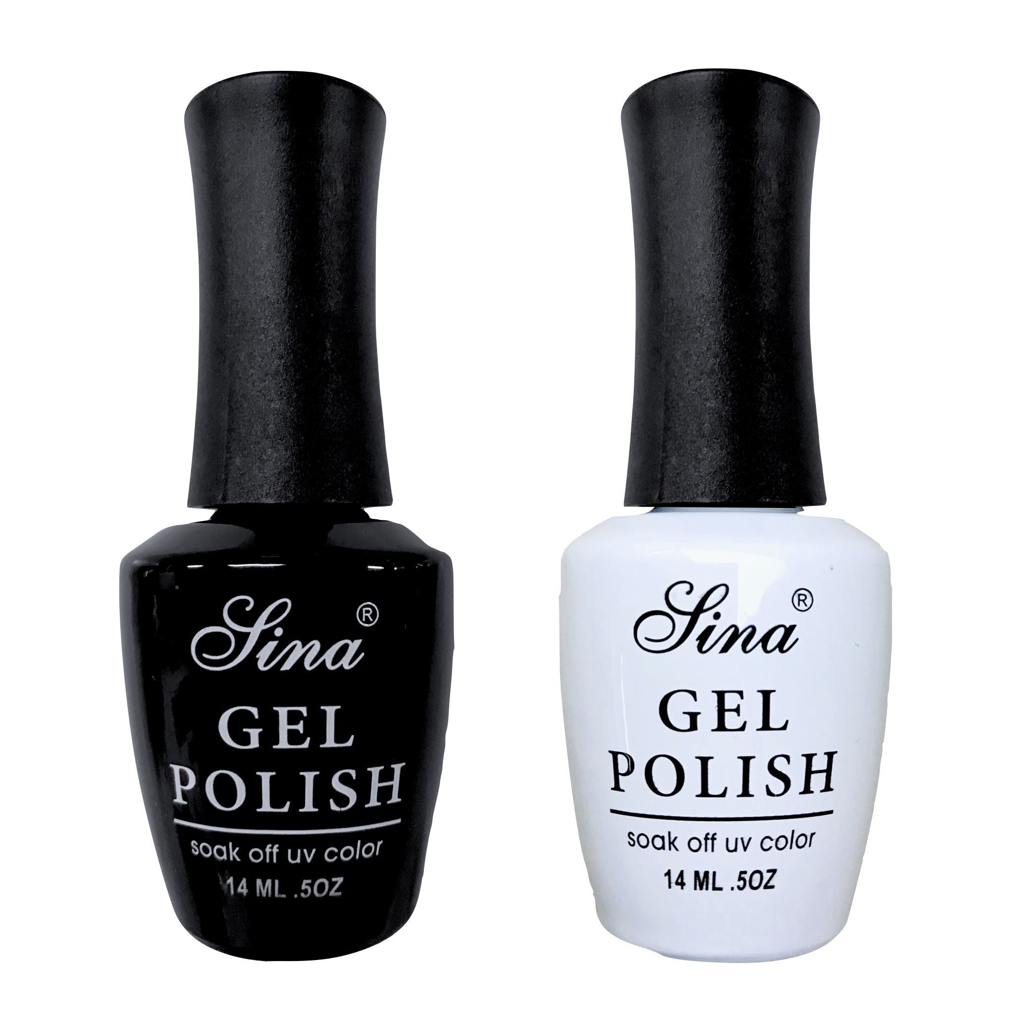Image of Duo Pack Gel Polish Colours Sina - Black + White