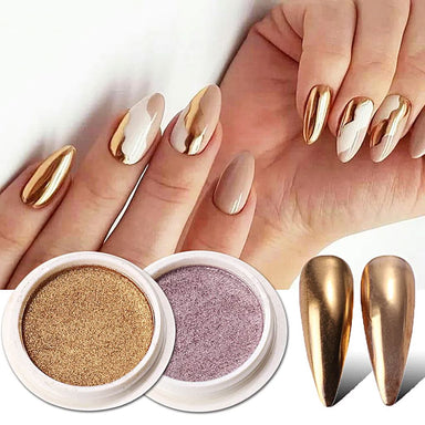 Solid Mirror Chrome Nail Powder - Nail Art Design — NSI Australia