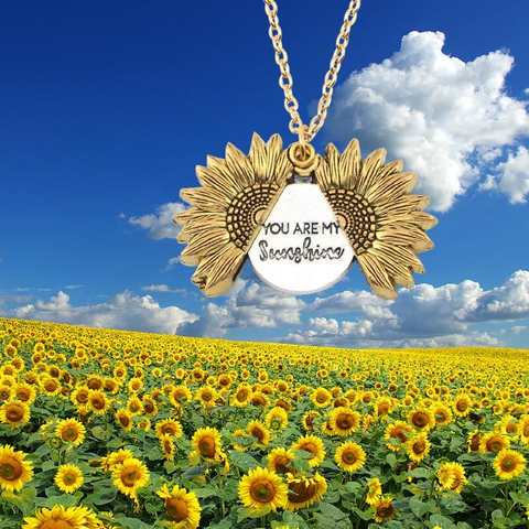 sunflower necklace