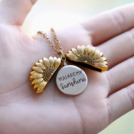 sunflower necklace