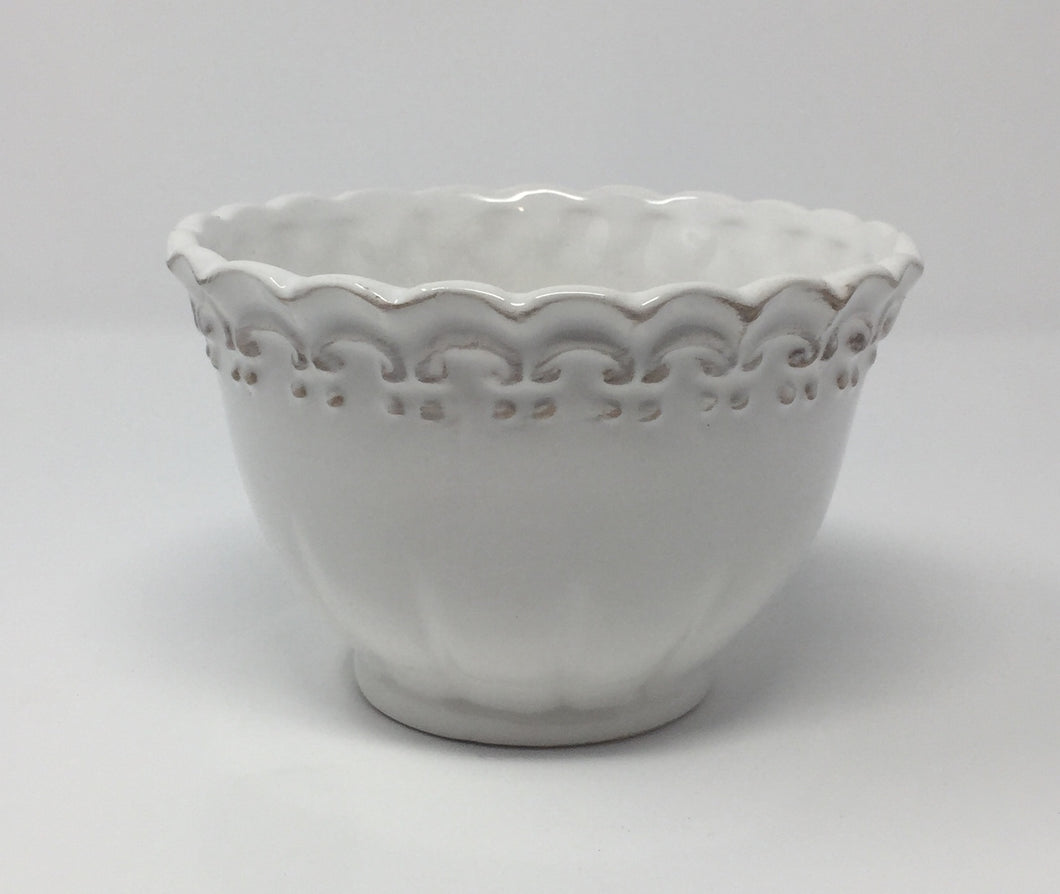 Antique Lace White Bowl