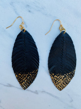 Light As A Feather Earrings - Black