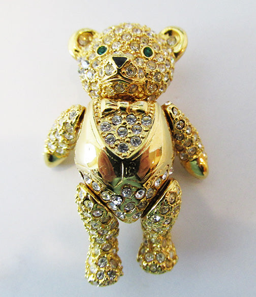 Joan Rivers Vintage Contemporary Style Adorable Teddy Bear Pin – Gilded ...