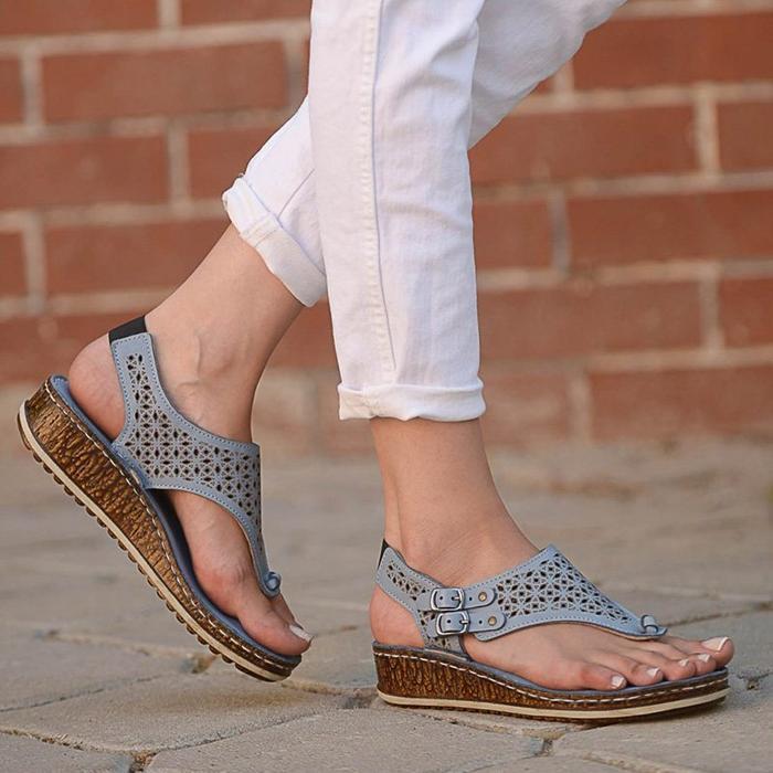 casual wedge sandals