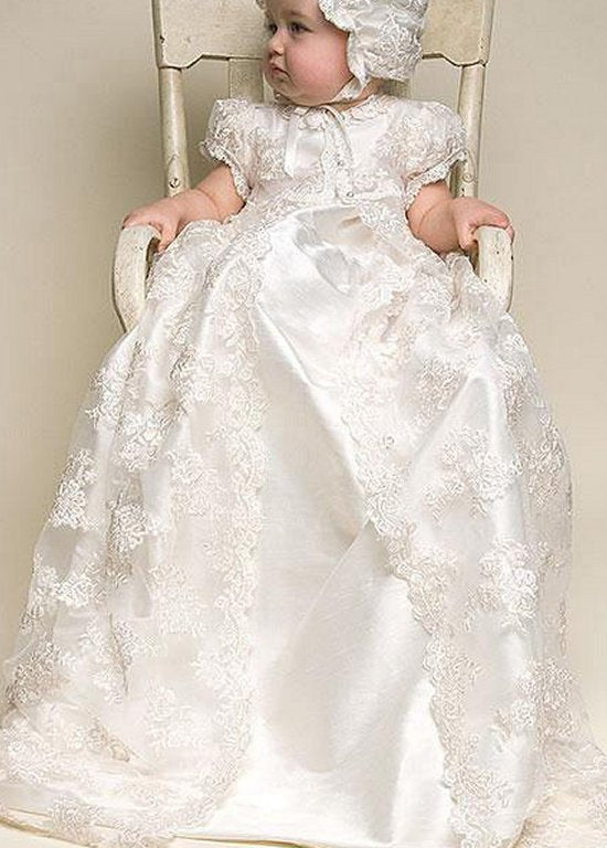 long sleeve dress for christening