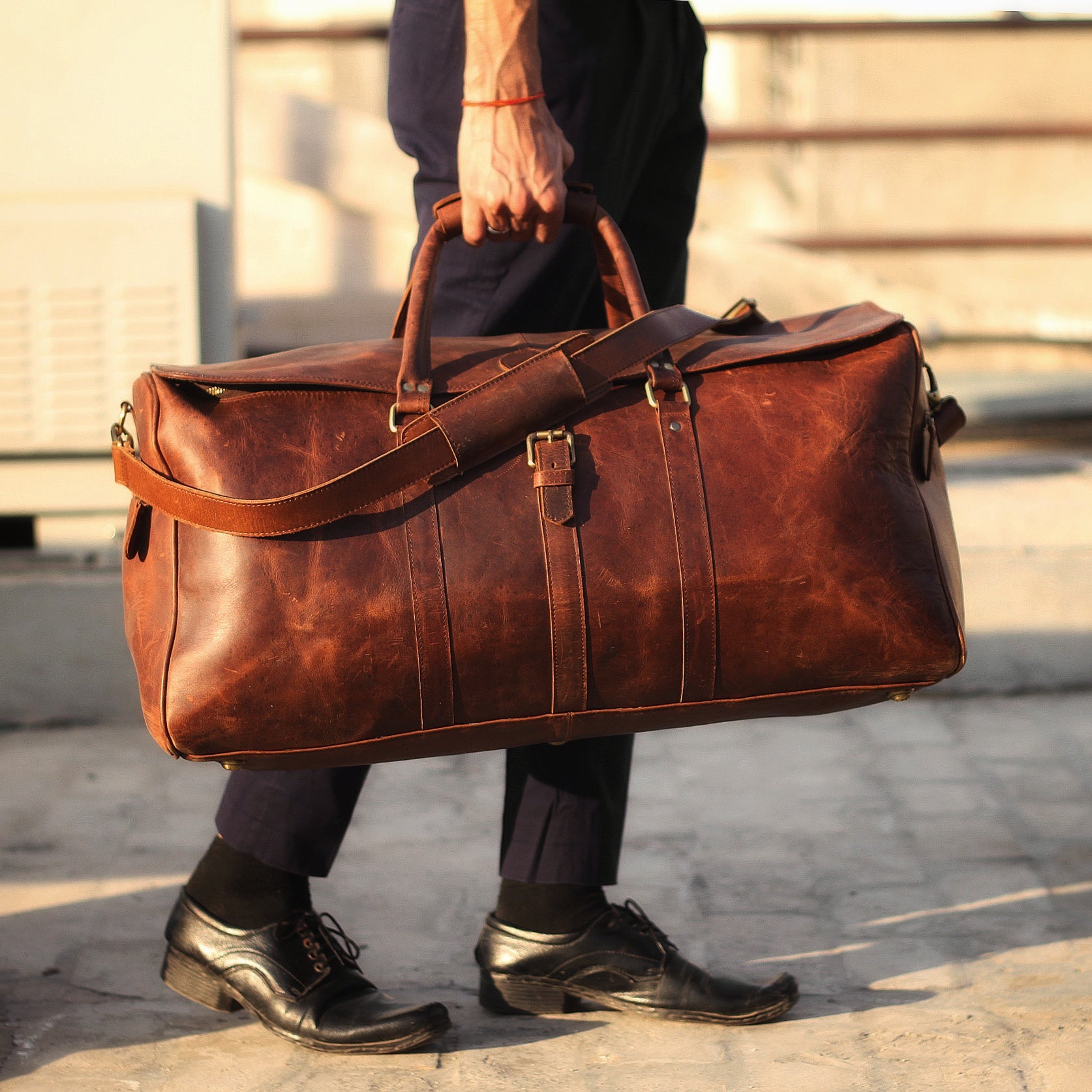 Zeppelin Leather Duffle – DÖTCH CLUB