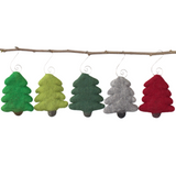Felt Christmas Tree Ornaments- PICK YOUR COLORS