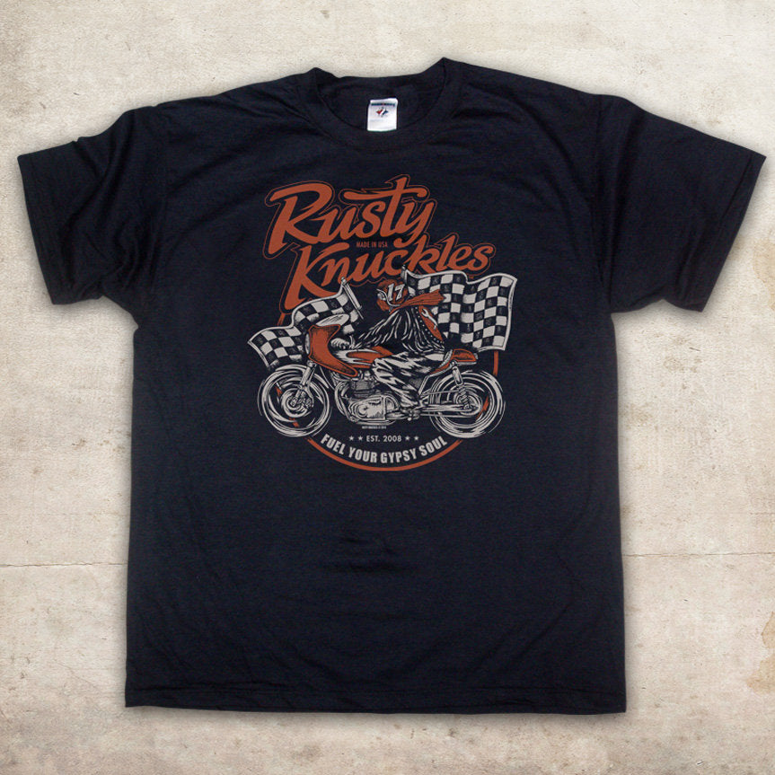 Cafe Racer 17 Mens Tshirt Rusty Knuckles