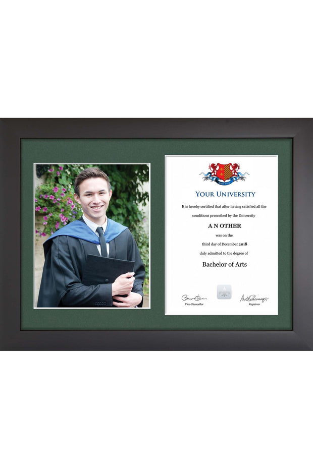 School of Oriental and African Studies (SOAS) - Dual Graduation Certificate and Photo Frame - Modern Style