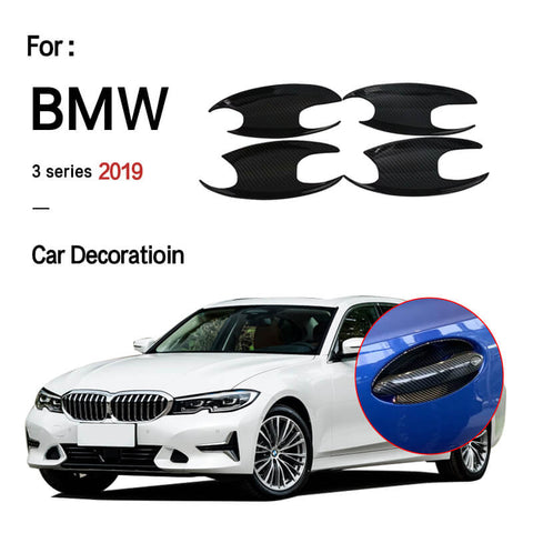 NINTE BMW 3-Series G20 2019 Carbon  Fiber Door Handle + Bowl Cover