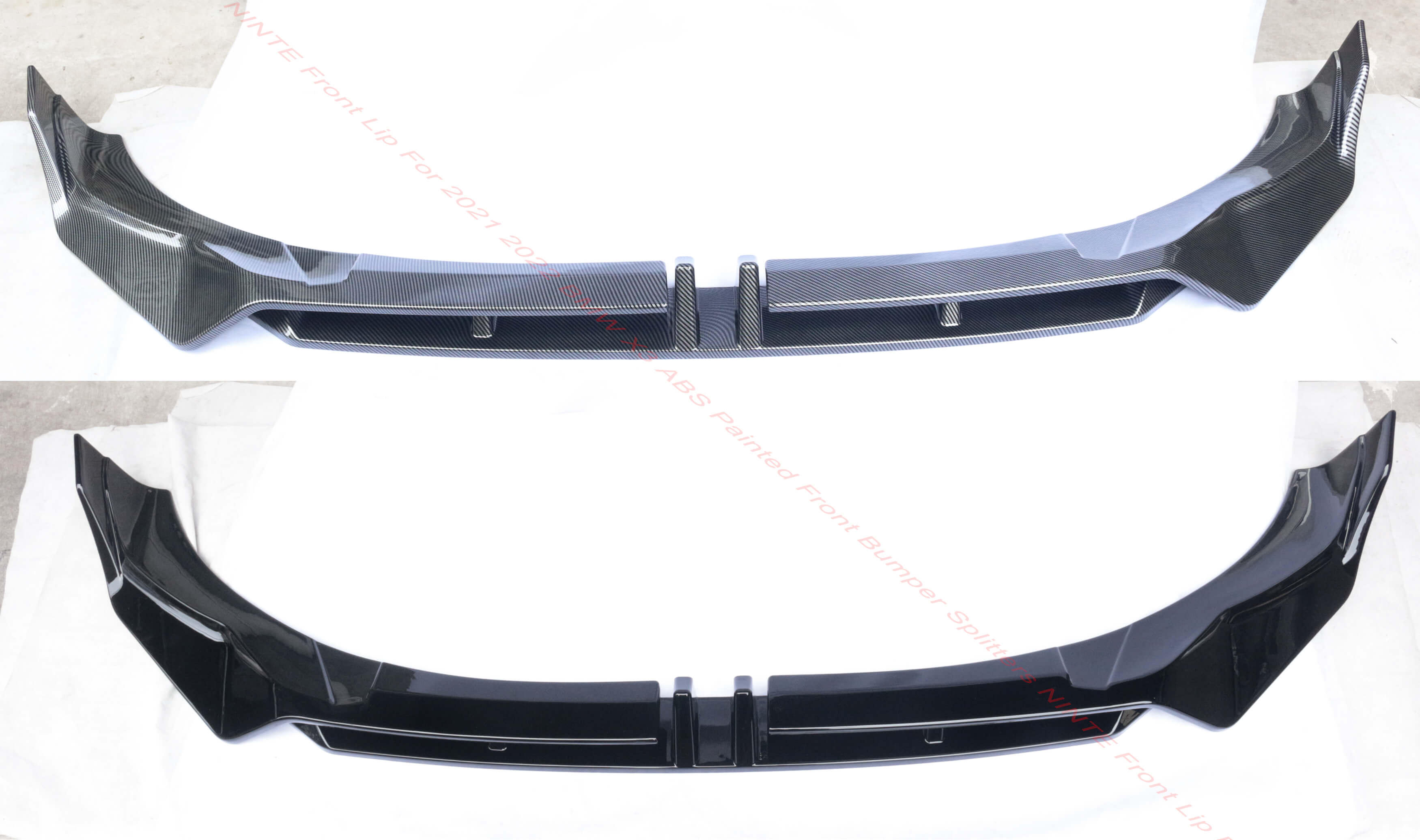 NINTE Front Lip For 2021 2022 BMW X3 ABS Painted Front Bumper Splitters