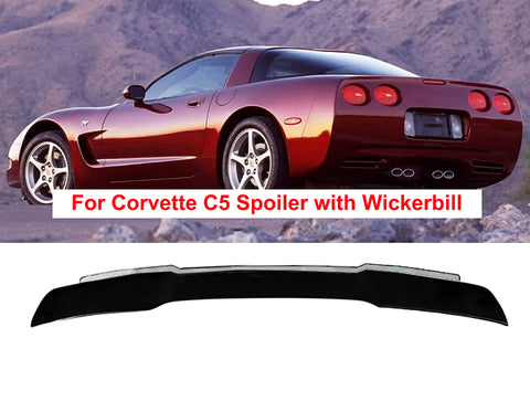 NINTE For Chevy Corvette C5 Rear Spoiler ZR1 with Wickerbill Style