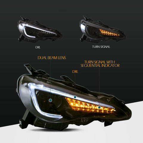 NINTE Headlight for TOYOTA 86 2012-UP