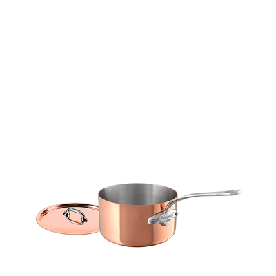 Mauviel M'heritage 3.2 qt Copper & Stainless Steel Saute Pan with Lid