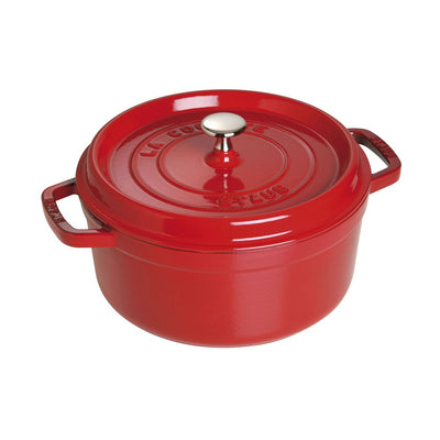 Staub 5.5-qt Cast Iron Round Cocotte - Basil