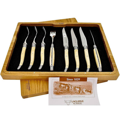 Handcrafted 6-Piece Steak Knife Set with Mixed French Wood Handles - L —  Julie & Ev