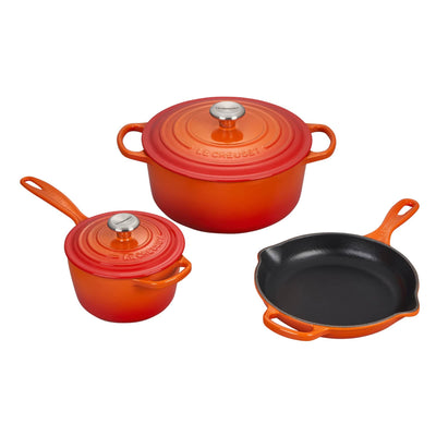 Technique Enameled Cast Iron 5-piece Cookware Set 