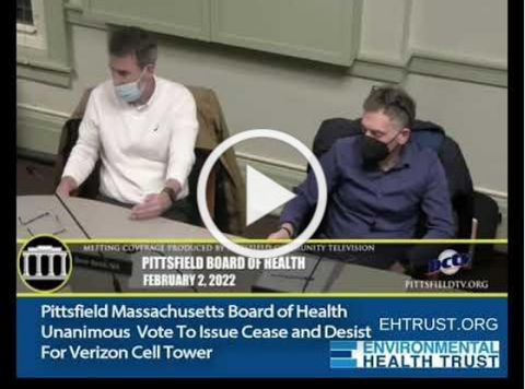 Cease and Disist on Verizon Tower in Pittsfield Massachusetts