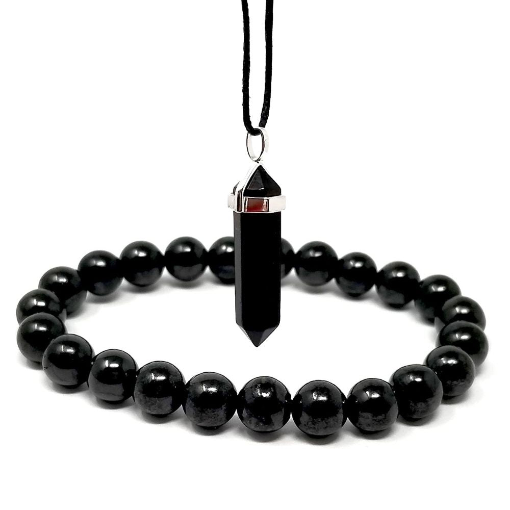 XLarge Elite Noble Raw Shungite Pendant Necklace (7-14 grams), 5G EMF  Protection