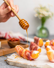 Prosciutto wrapper melong with infused honey in ONGROK Botanical Infuser