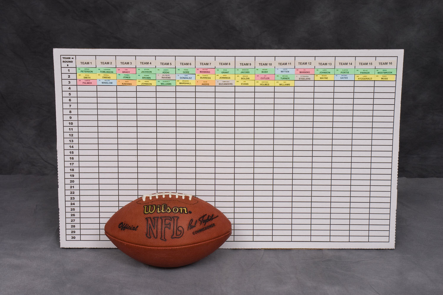 \ud83d\udd25 2023 Fantasy Football Draft Board Kit \/ Color Rush Labels & Draft  Board \ud83d\udd25 | eBay