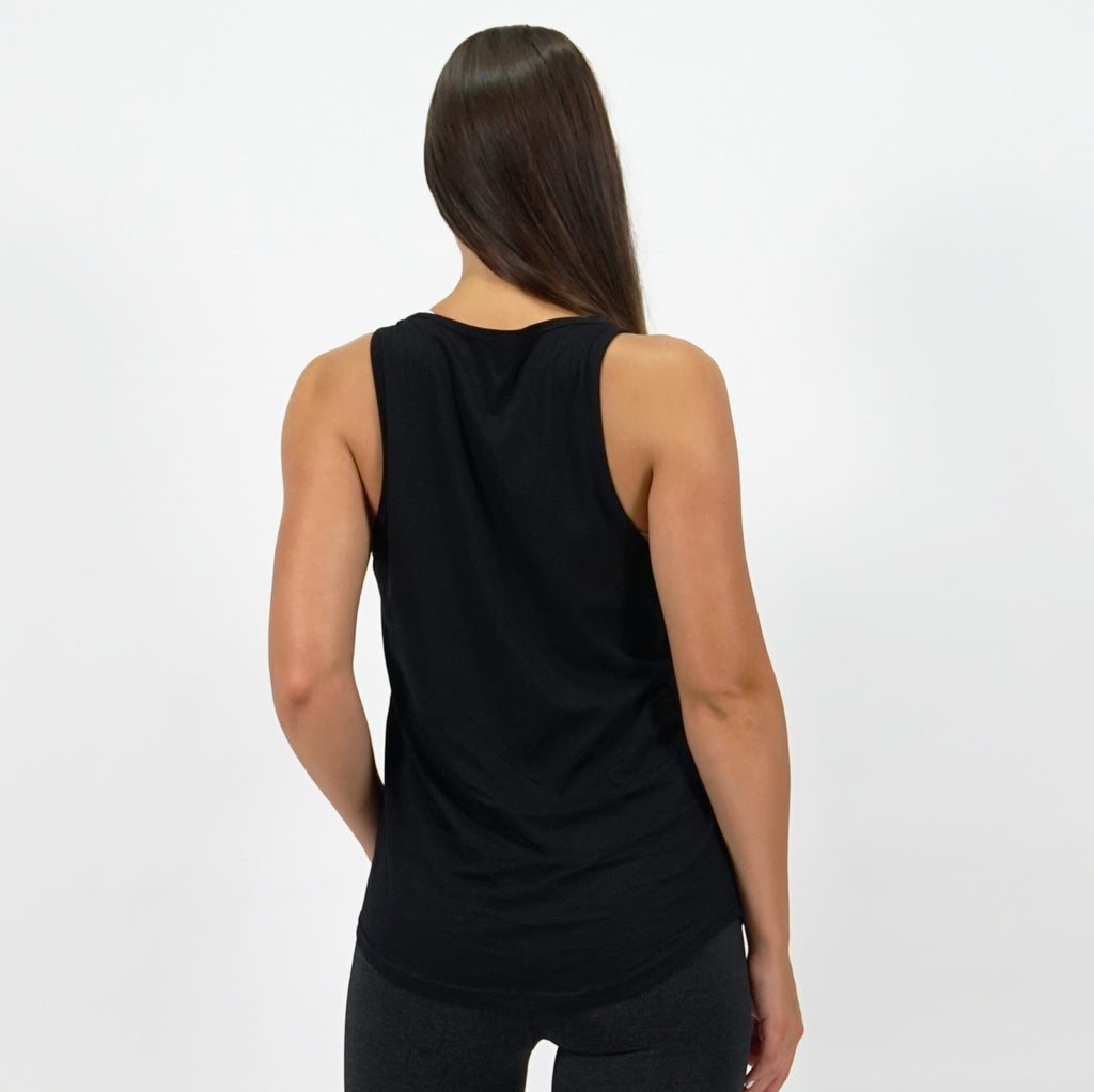 seamless tank top black