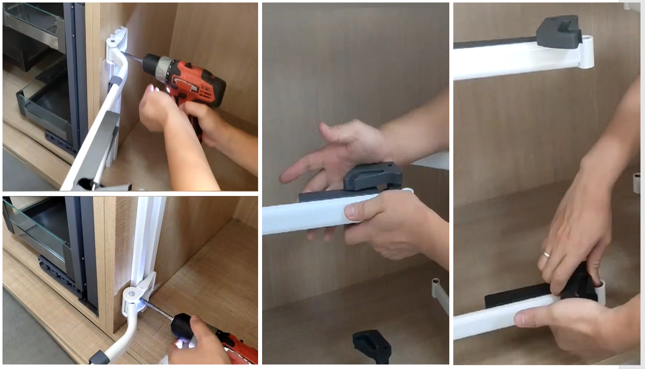 How To Install Blind Corner Kitchen Cabinet Organizer Step By