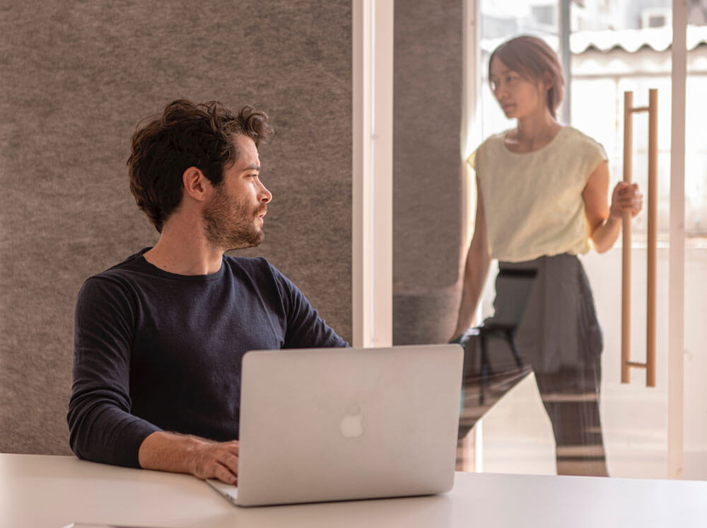 man using Laptop 