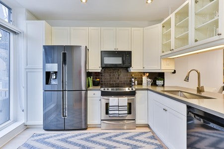 a modern kitchen space