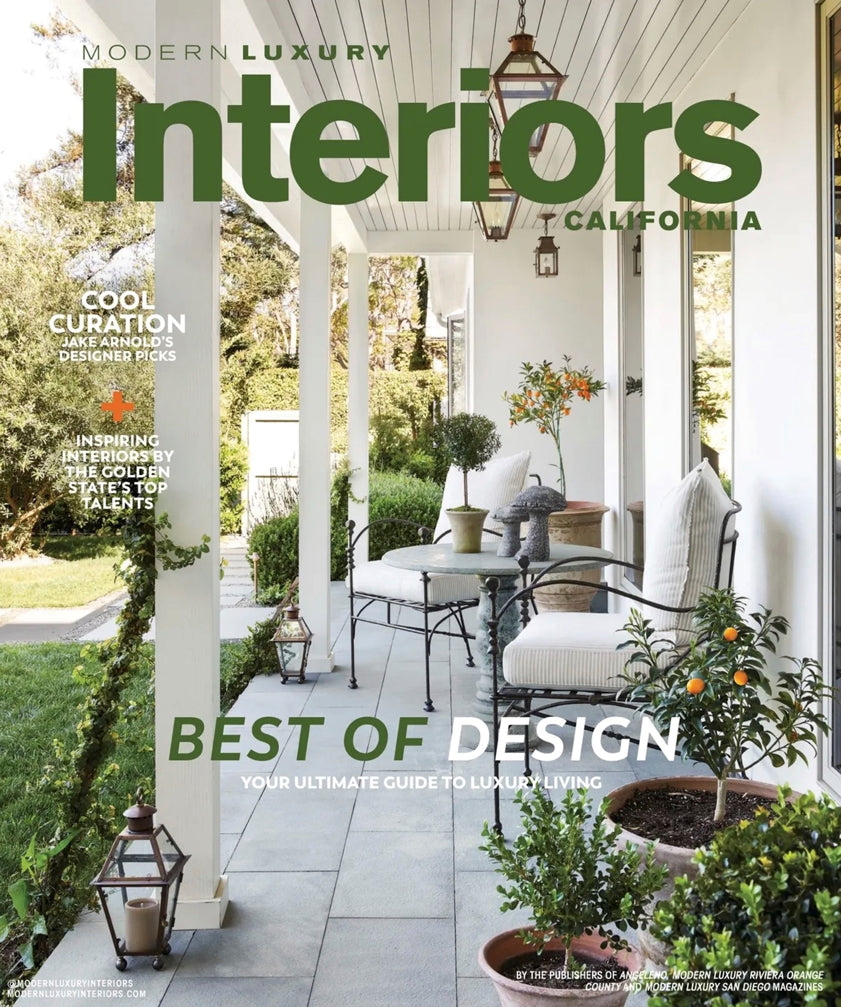 Modern Luxury Interior California Magazine Cover