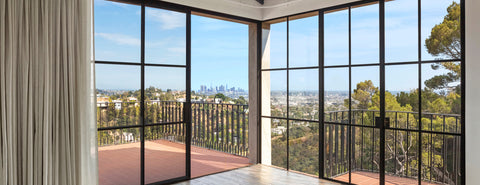 PINKYS Iron Doors and Windows Full Surround Iron Door in Living Area