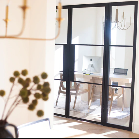 doors leading to an office