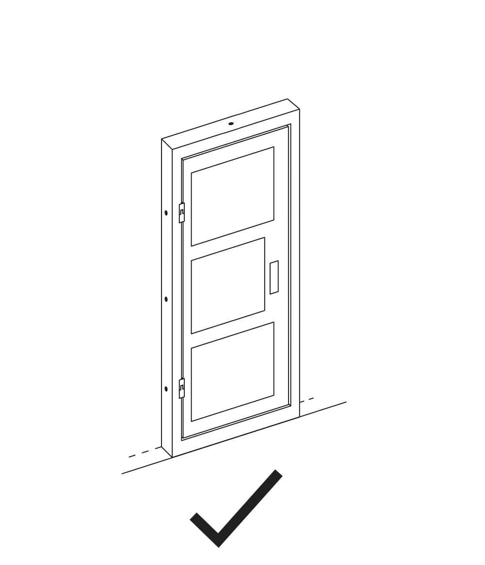Adjusting a Door Lineart image 3