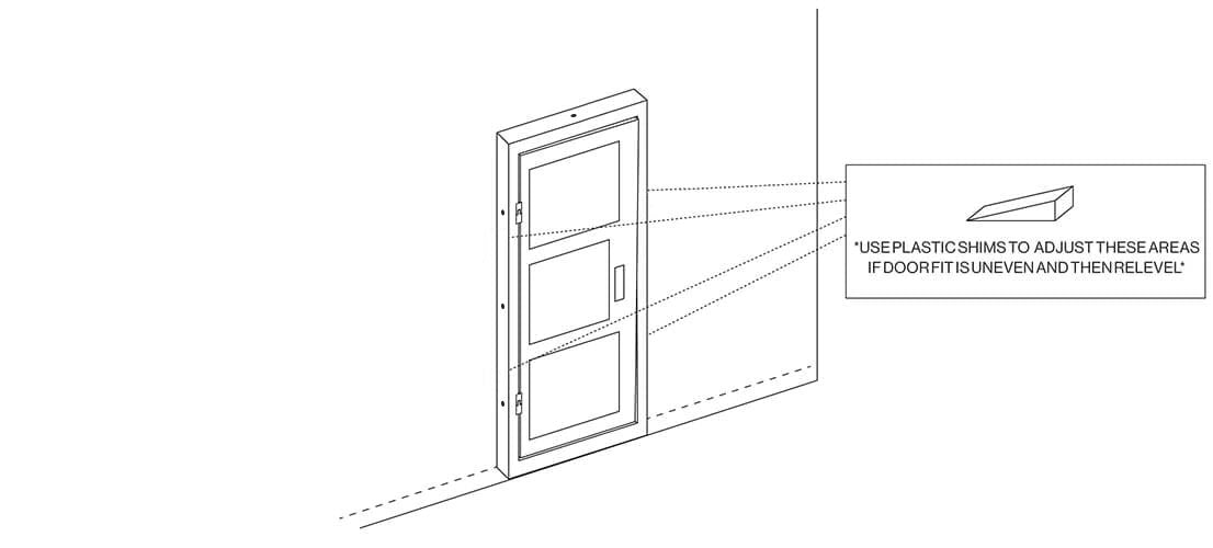 Adjusting a Door Lineart image 4