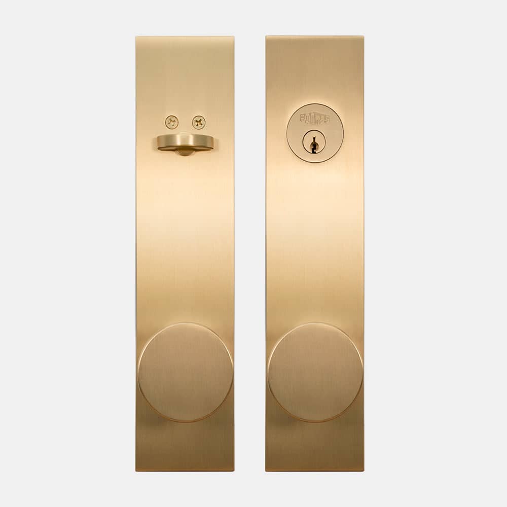 PINKYS LOCK w/ Round Knob in Brass for Single Door - PINKYS