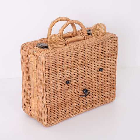 Meri Meri Woven Straw Bunny Basket - British Isles