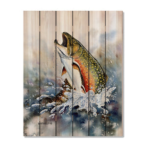 Brown Trout Watercolor by Bartholet on Wood - Fish Wall Art – Grand Wood  Wall Art by DaydreamHQ