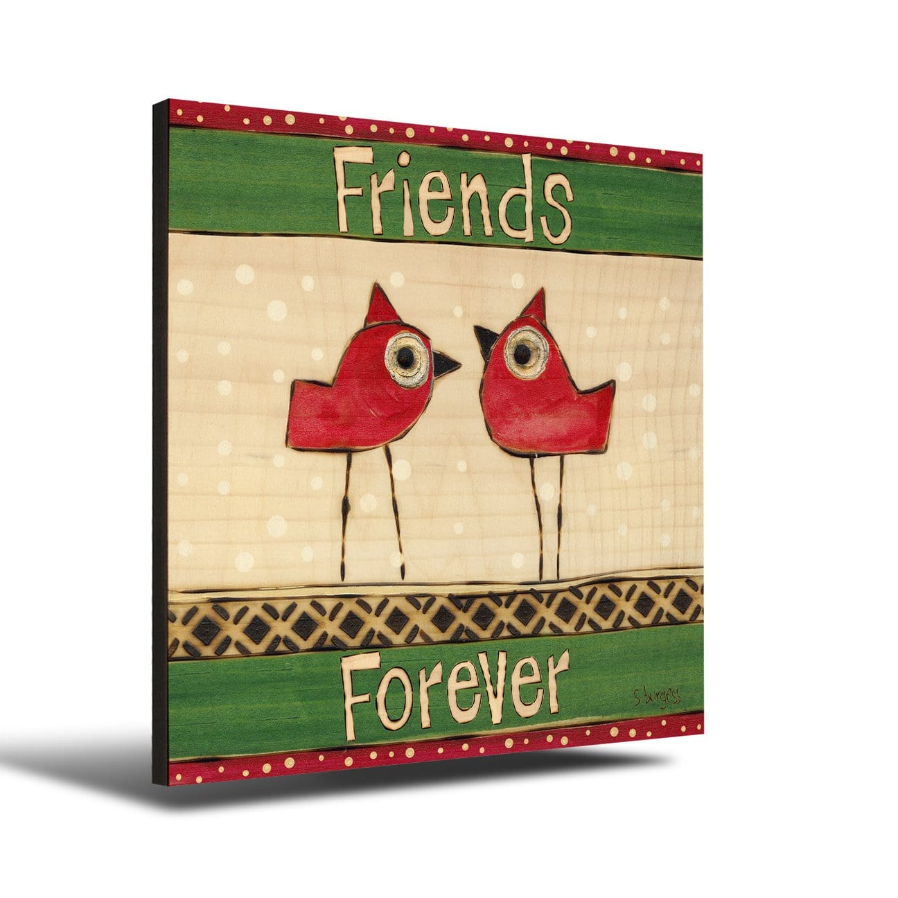 Friends Forever 12x12 Wall Art Painted Peace By Stephanie Burgess Daydreamhq