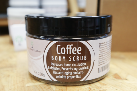 Coffee body scrub from The Little Organic Company at Made In Ashford 