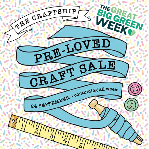 pre loved art and craft sale Ashford green week 