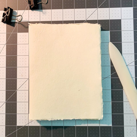 Deckled edge watercolor paper for art journal.