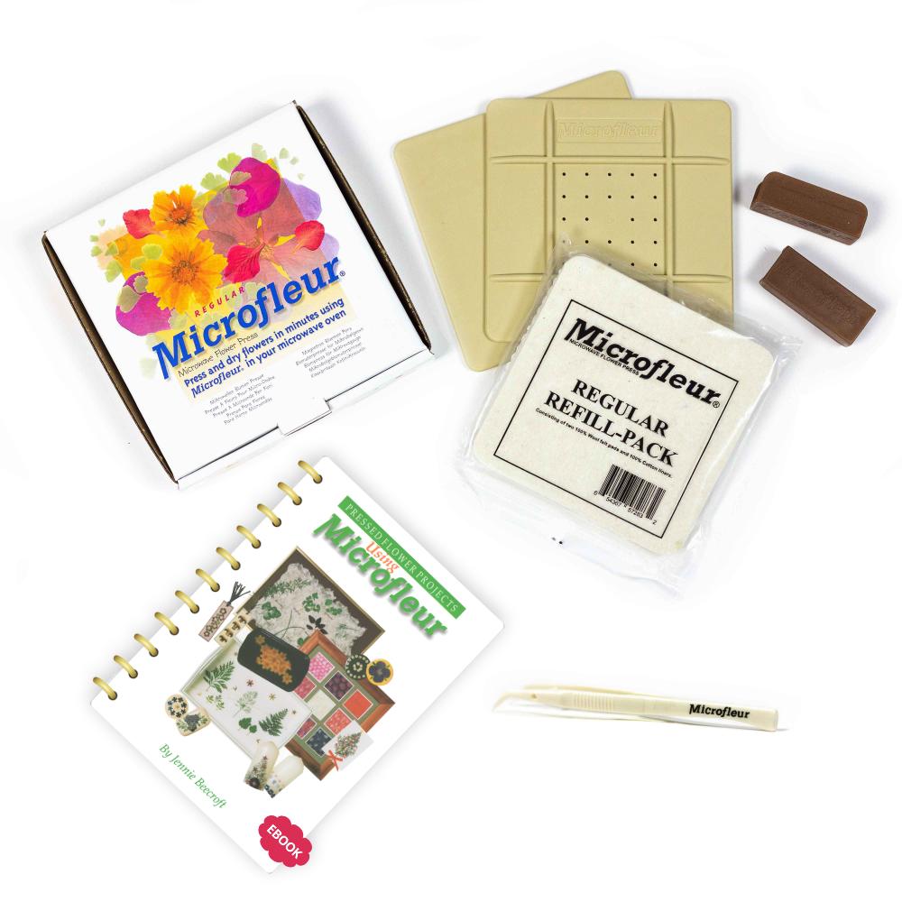 Regular Microwave Flower Pressing Starter Bundle with Ebook