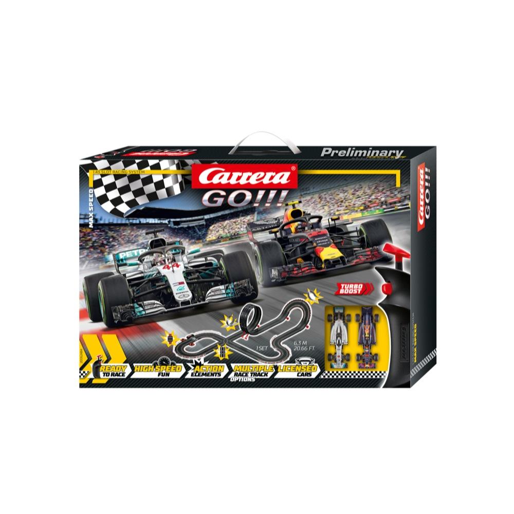 Carrera Go!!! Max Speed Formula 1 Slot Car Set