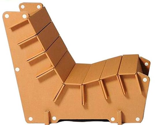 Flat Pack Cardboard Easy Chair Thecardboardchair