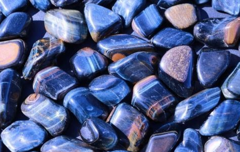 Alt Text: Blue Tigers Eye healing stones