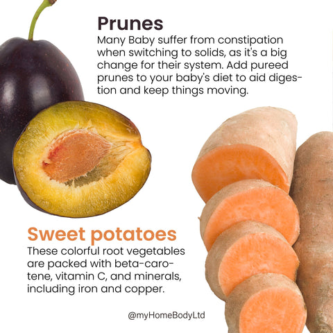 prunes and sweet potato for baby