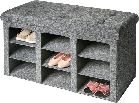 grey ottoman storage