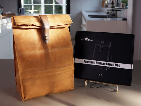 Reusable canvas lunch bag